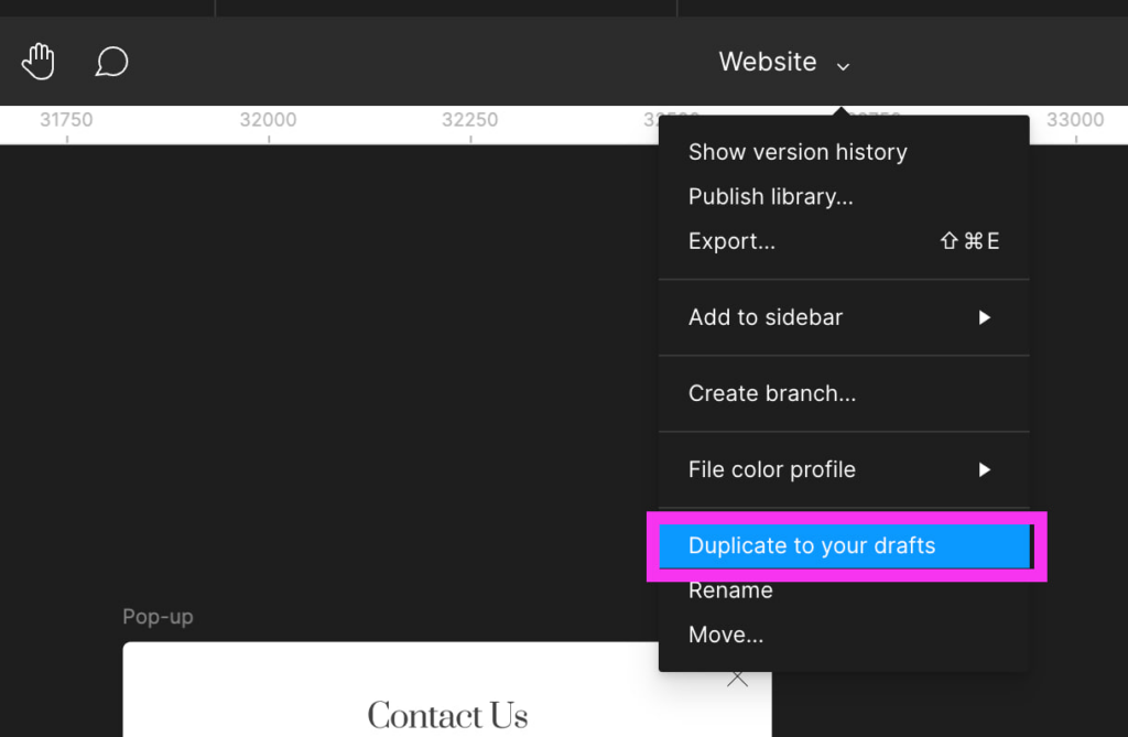 Duplicate figma file